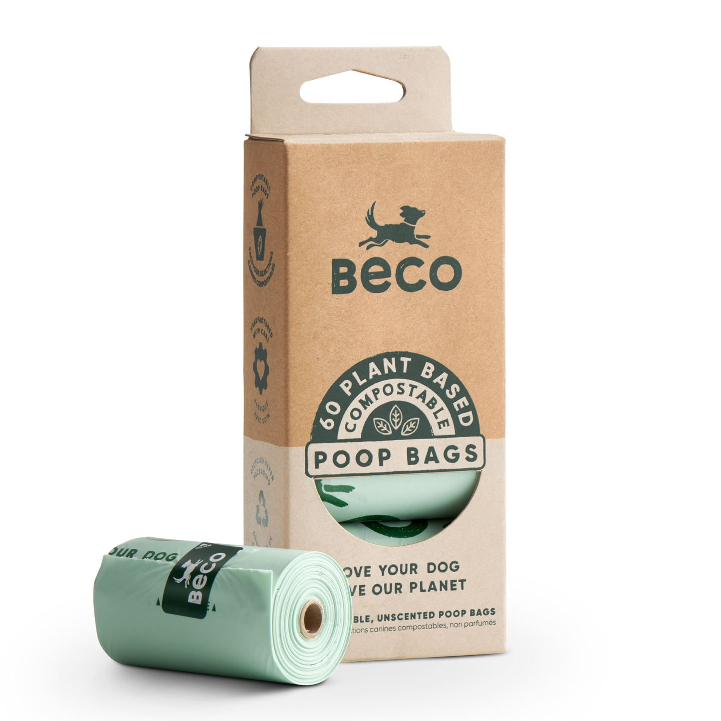 Beco Compostable Poop Bags (60 Bags)