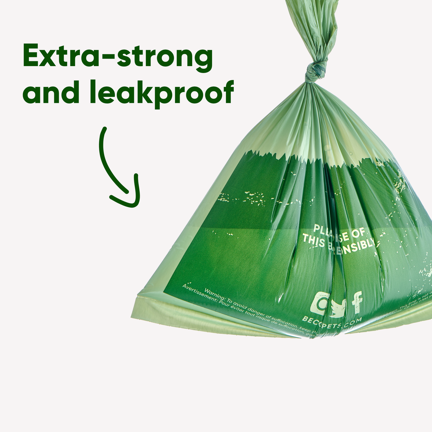 Beco 120 Poop Bags Big, Strong and Leak-Proof (Mint Scented)