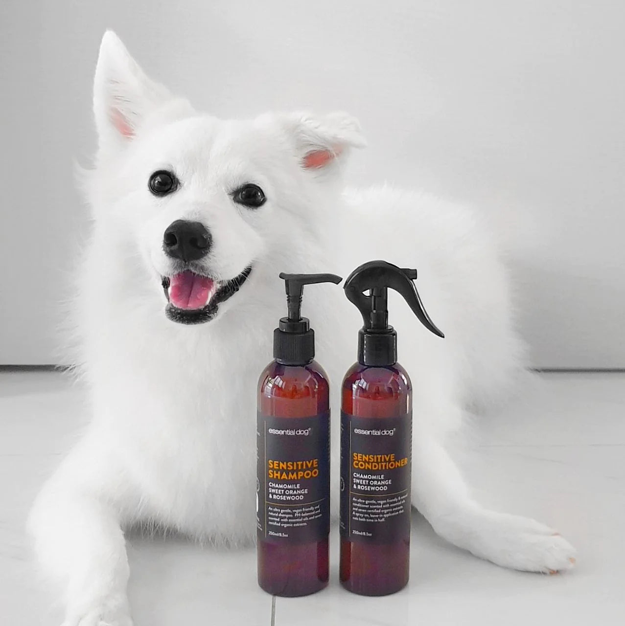 Essential Dog Sensitive Dog Leave on Conditioner Spray: Chamomile, Sweet Orange & Rosewood (500ml)