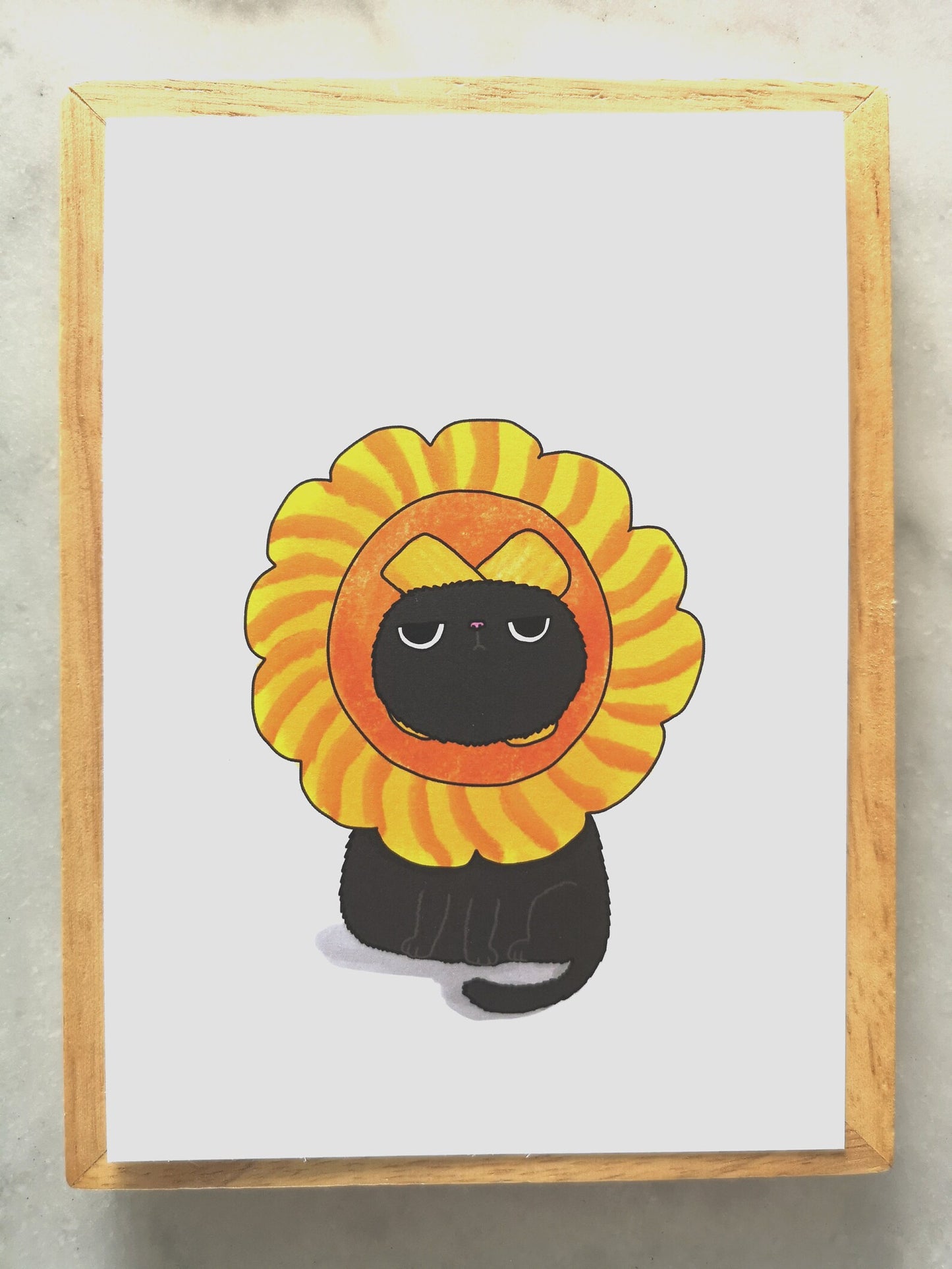 Pineapple Tart Cat Postcard