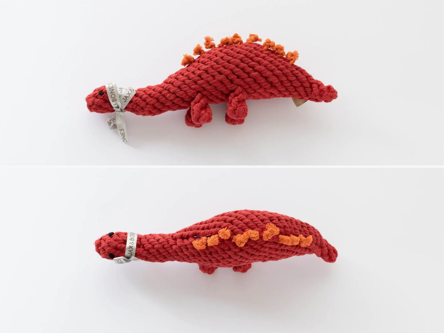 Ⓗ Stegosaurus Rope Dog Toy (Red)