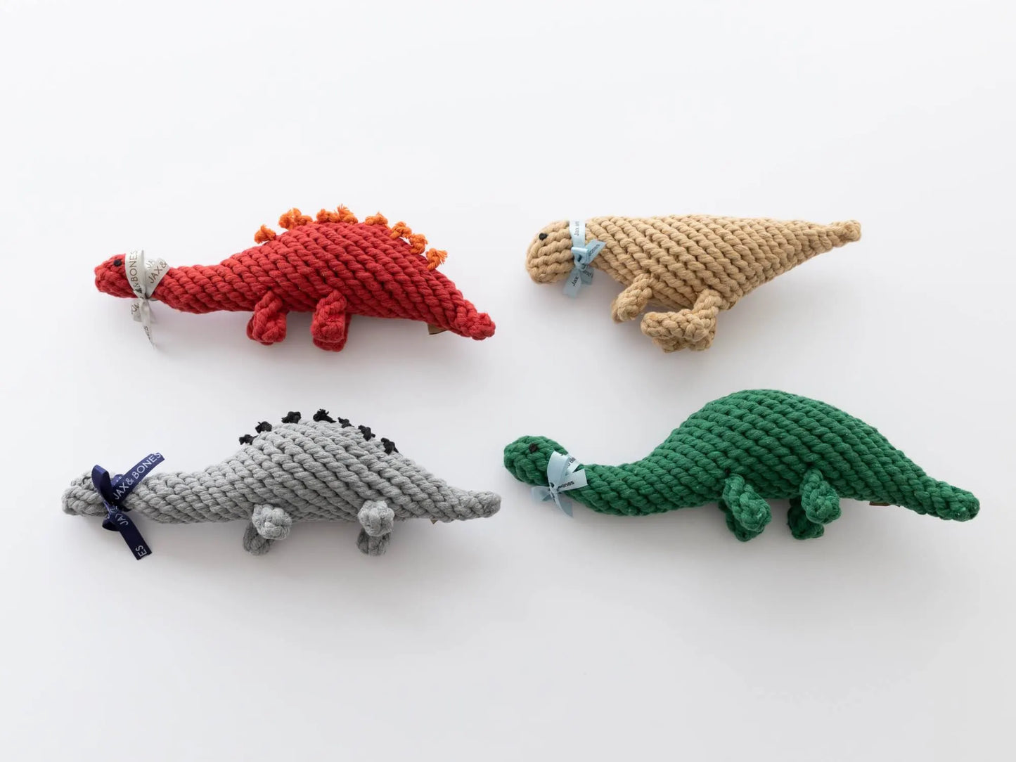 Ⓗ Stegosaurus Rope Dog Toy (Red)