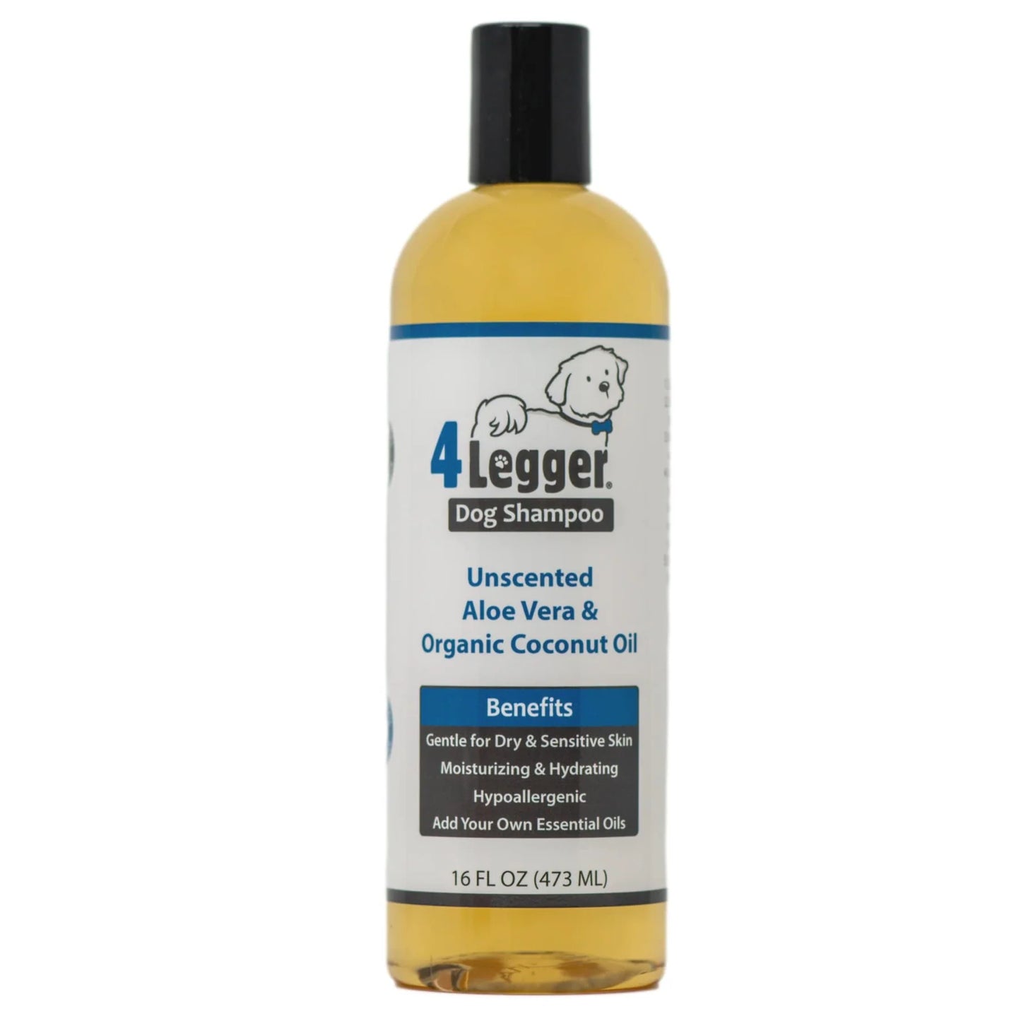 4-Legger Organic Unscented Hypoallergenic Shampoo with Aloe