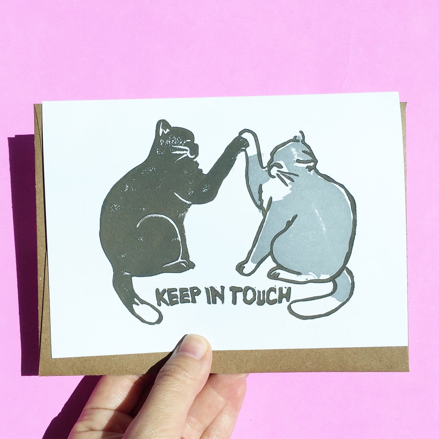 Chonky Goods - Keep in Touch Hand-printed Card
