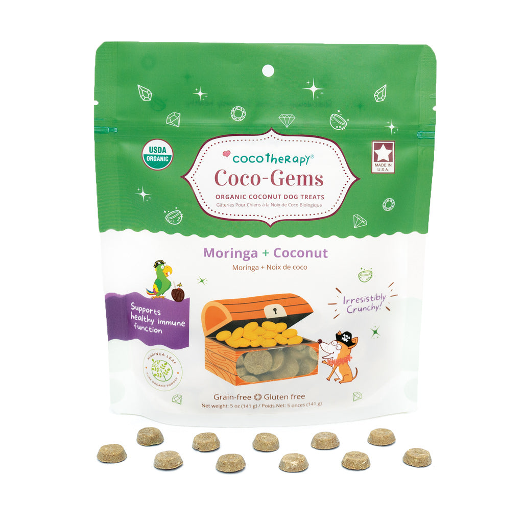 Cocotherapy Coco-Gems Training Treats Moringa + Coconut (Organic Training Treat for dogs)