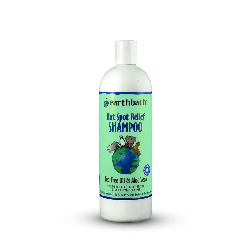 Hot Spot Relief Shampoo - Tea Tree Oil & Aloe Vera (16oz)