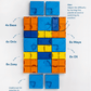 Pawzler Modular Dog Puzzle - Rainbow Set