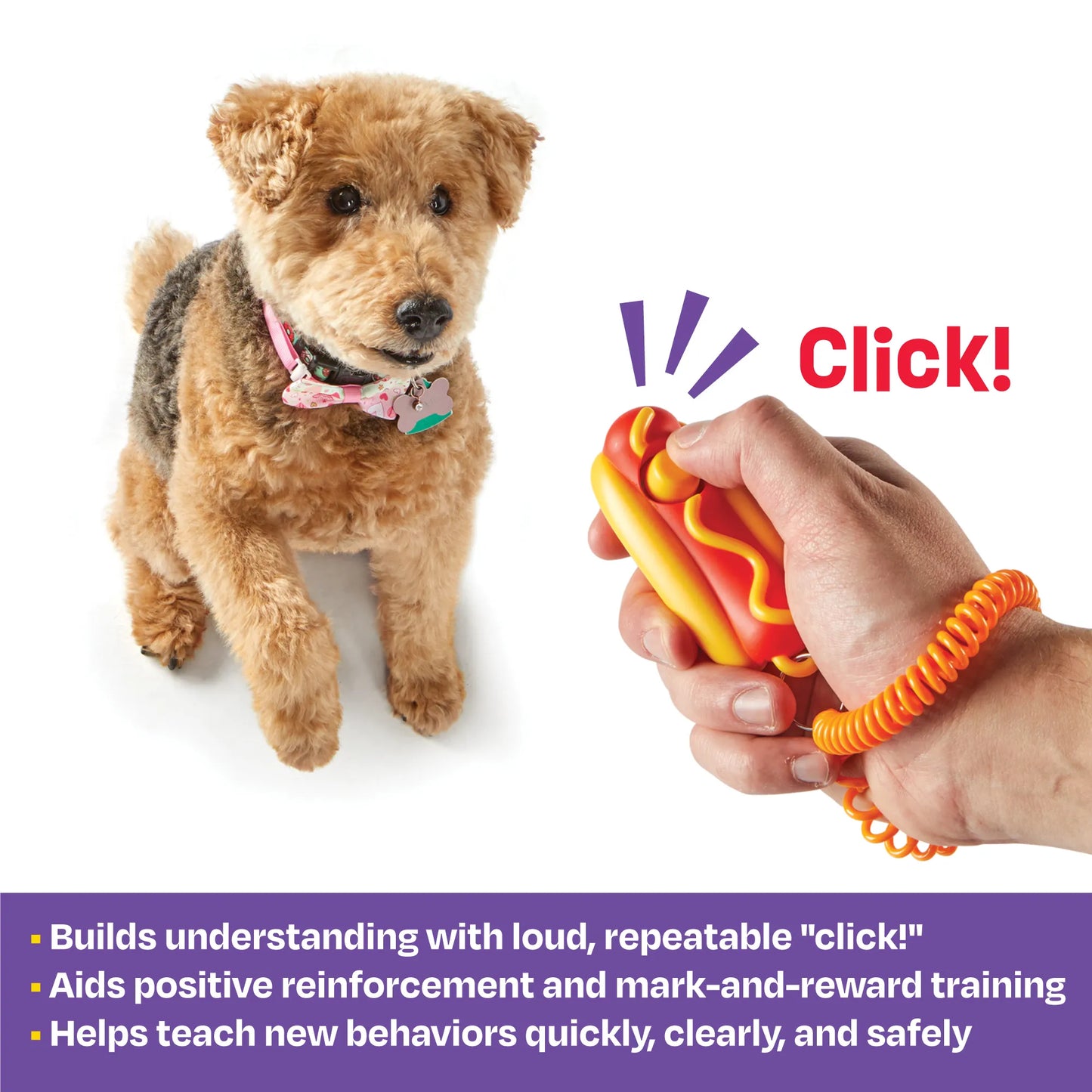 Brightkins Smarty Pooch!™ Training Clicker: Hot Dog