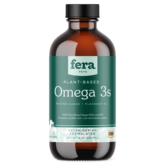 Fera Pets Vegan Omega-3, 6, 9s Algae Oil