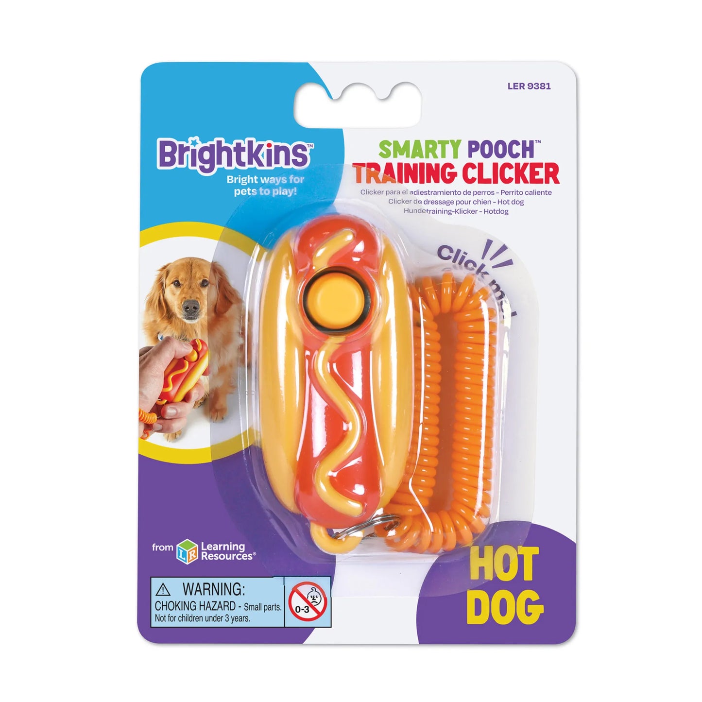 Brightkins Smarty Pooch!™ Training Clicker: Hot Dog