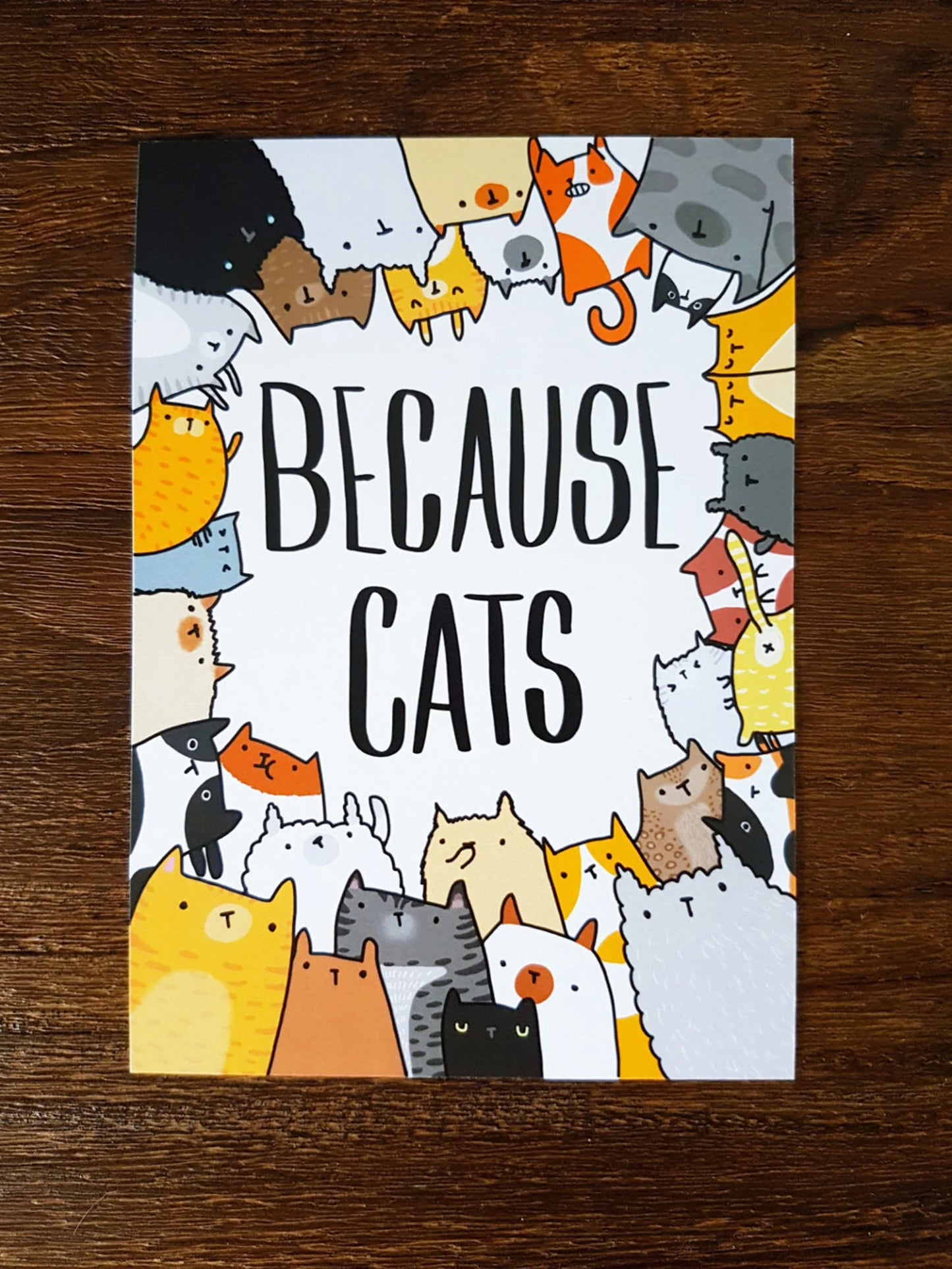 Because Cats Postcard