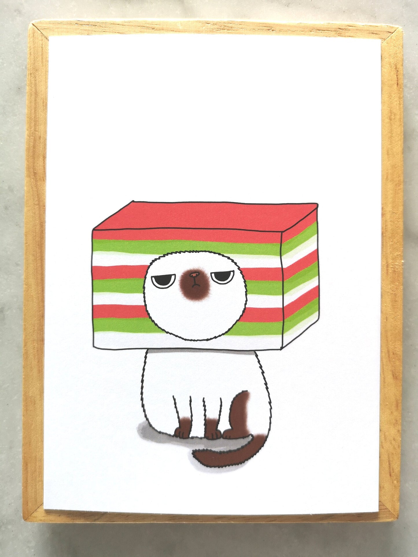 Lapis Sagu Cat Postcard