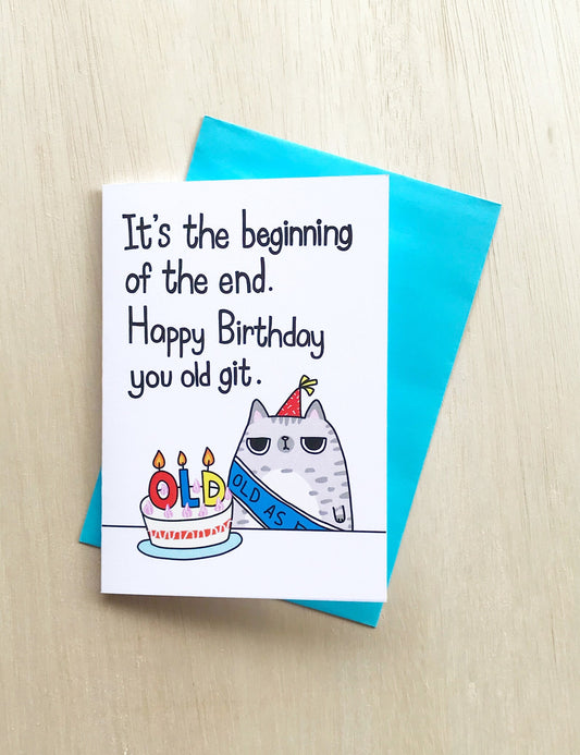 Happy Birthday Old Git Card