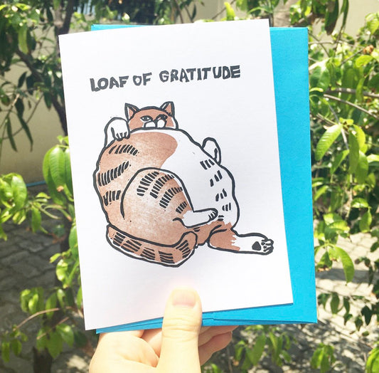 Chonky Goods - Loaf of Gratitude Hand-printed Card