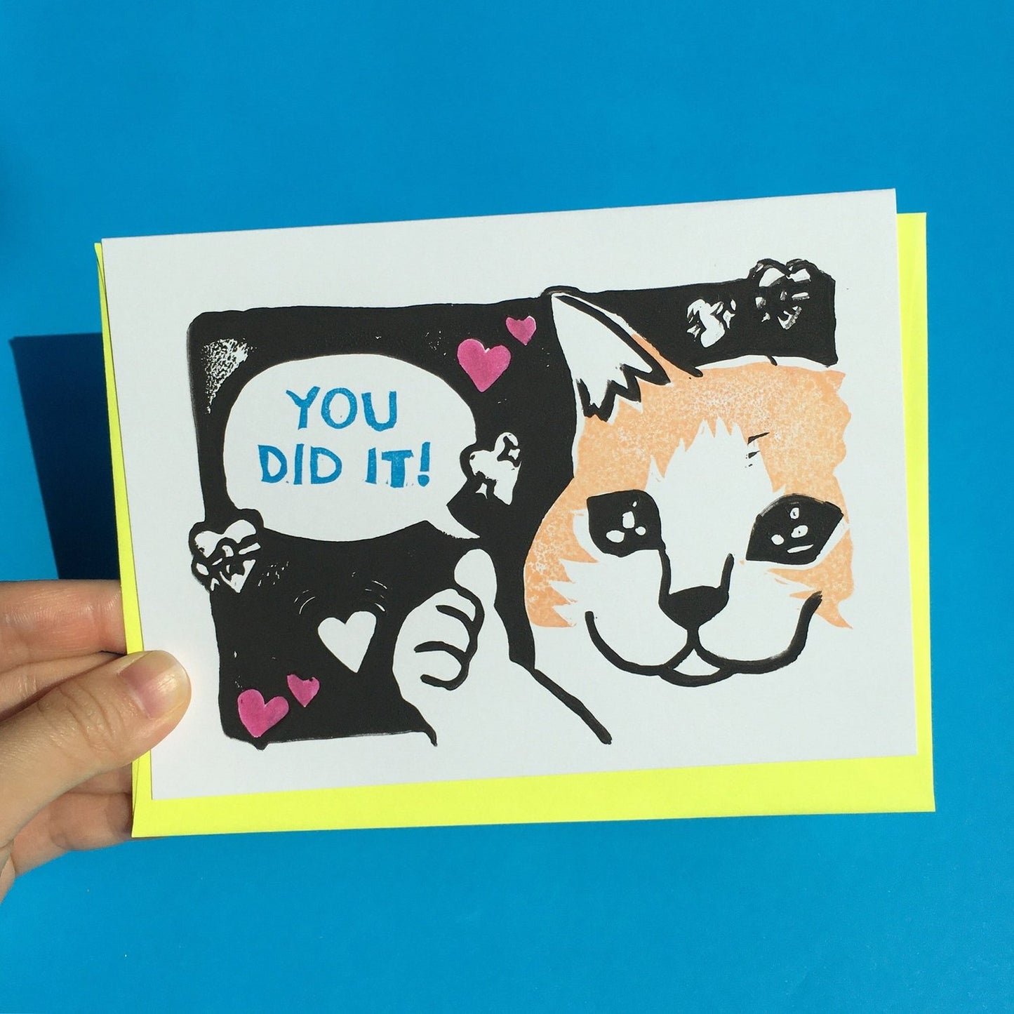Chonky Goods - You Did It Hand-printed Card
