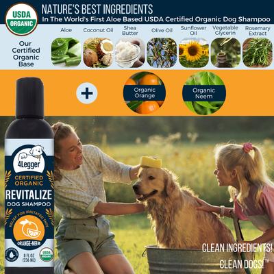 4-Legger USDA Organic Revitalize  Dog Shampoo