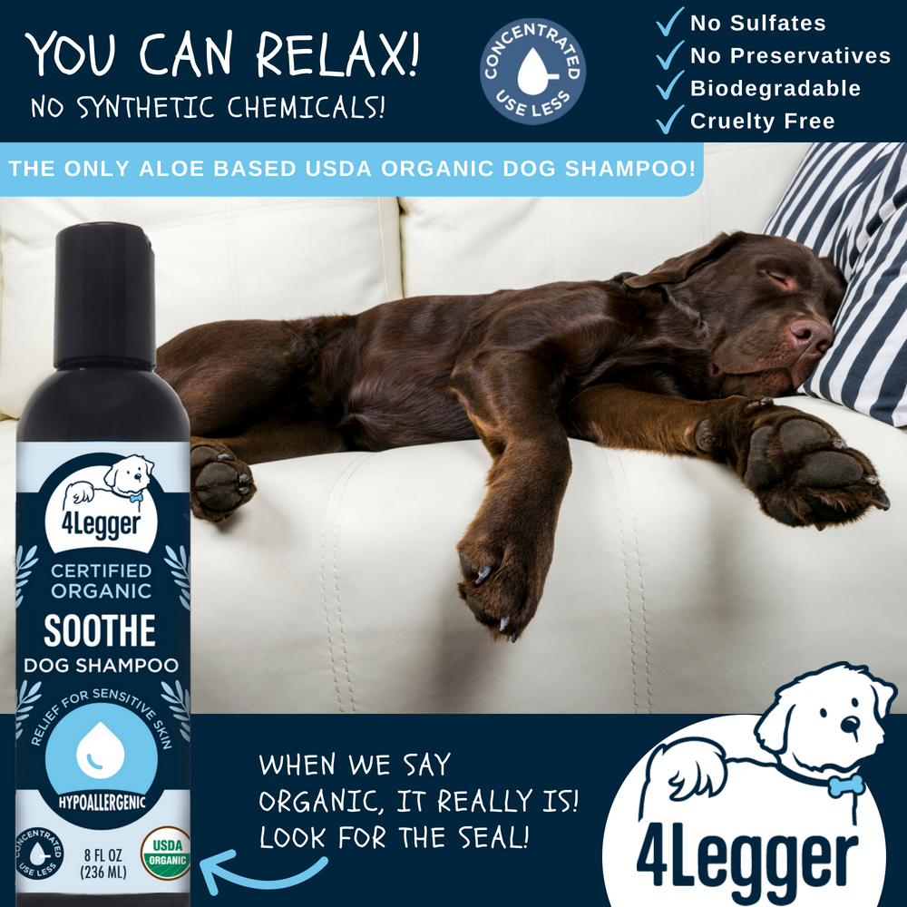 4-Legger USDA Organic Soothe Dog Shampoo