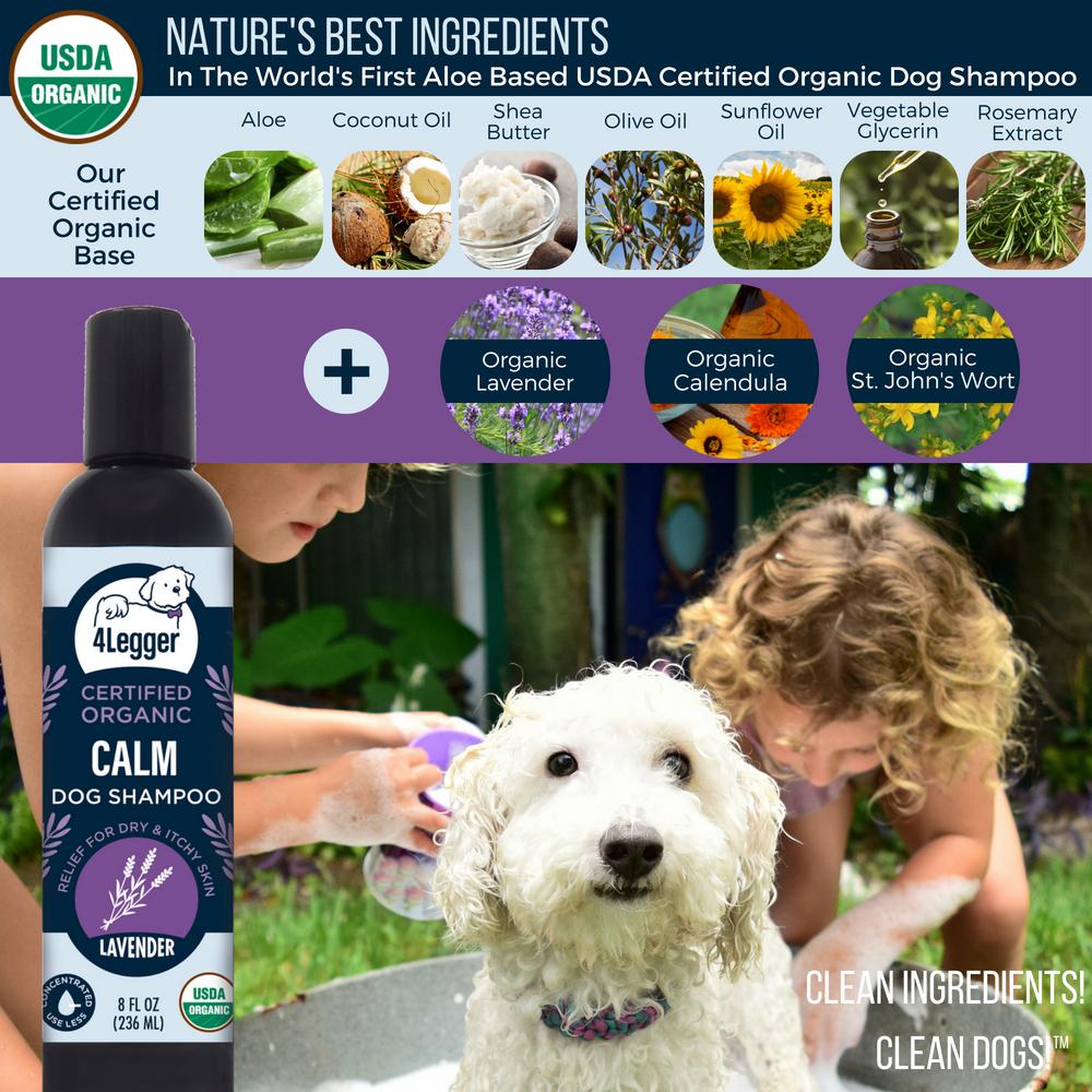 4-Legger USDA Organic Calm Dog Shampoo