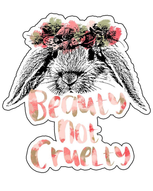 ATA Beauty Not Cruelty Die-Cut Sticker