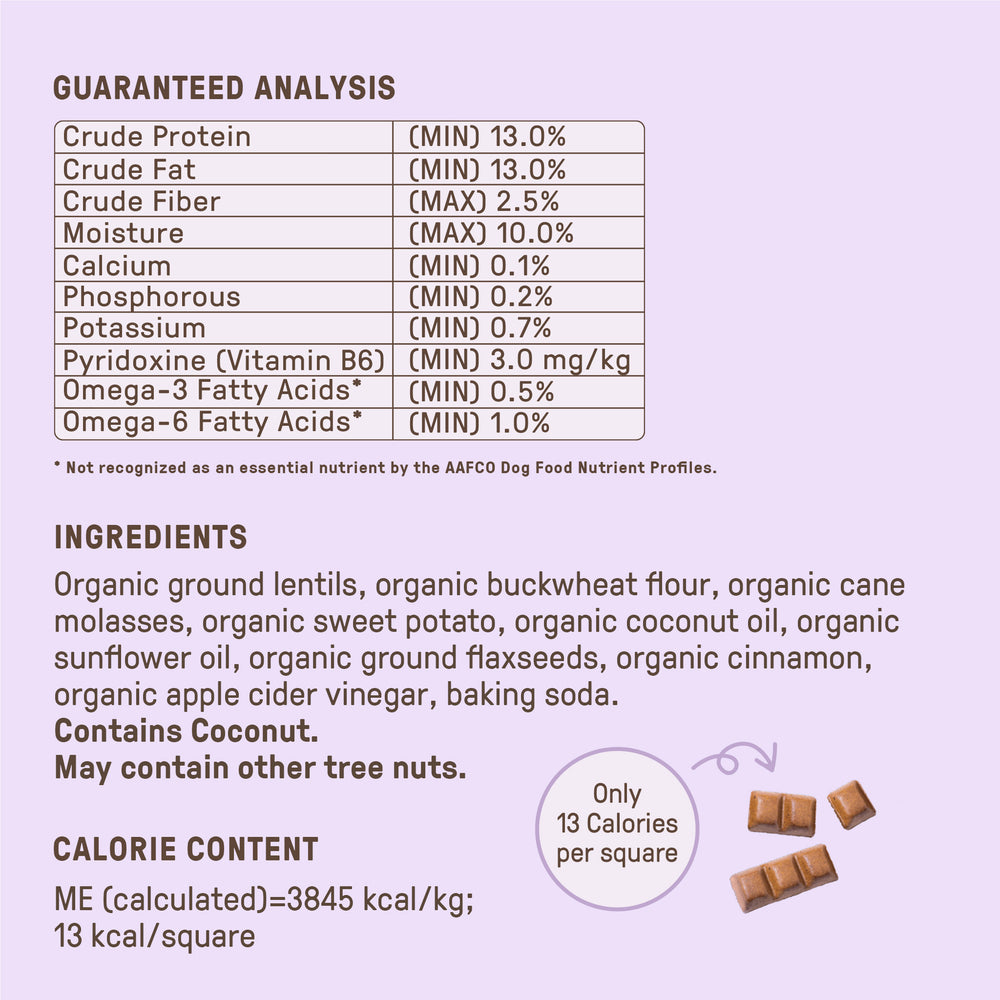 CookiePal Organic Sweet Potato Flaxseed Dog Treats