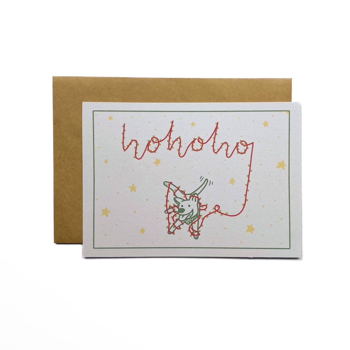 Happy Howliday Handmade Holiday Card