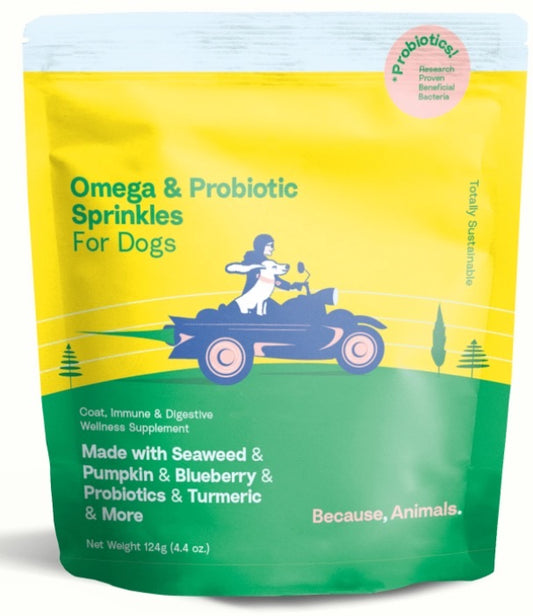 Because Animals Omega & Probiotic Sprinkles for Dogs
