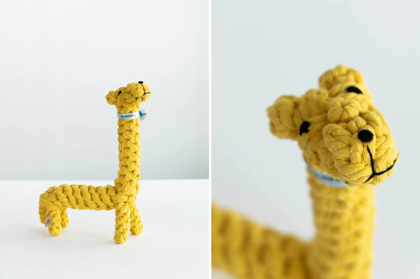 Ⓛ Jax & Bones Jerry the Giraffe Rope Dog Toy