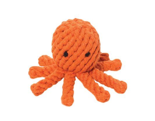 Ⓛ Elton the Octopus 8" Rope Dog Toy