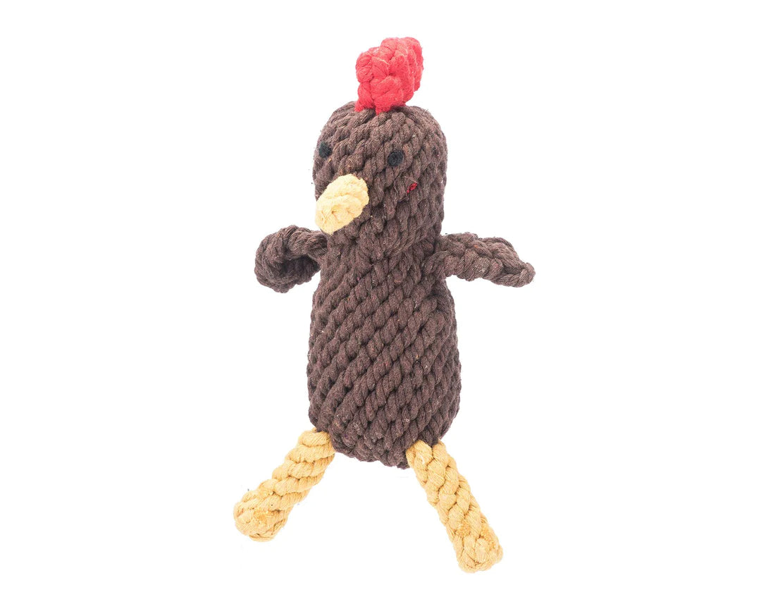 Ⓛ Jax & Bones Randall The Rooster Rope Dog Toy